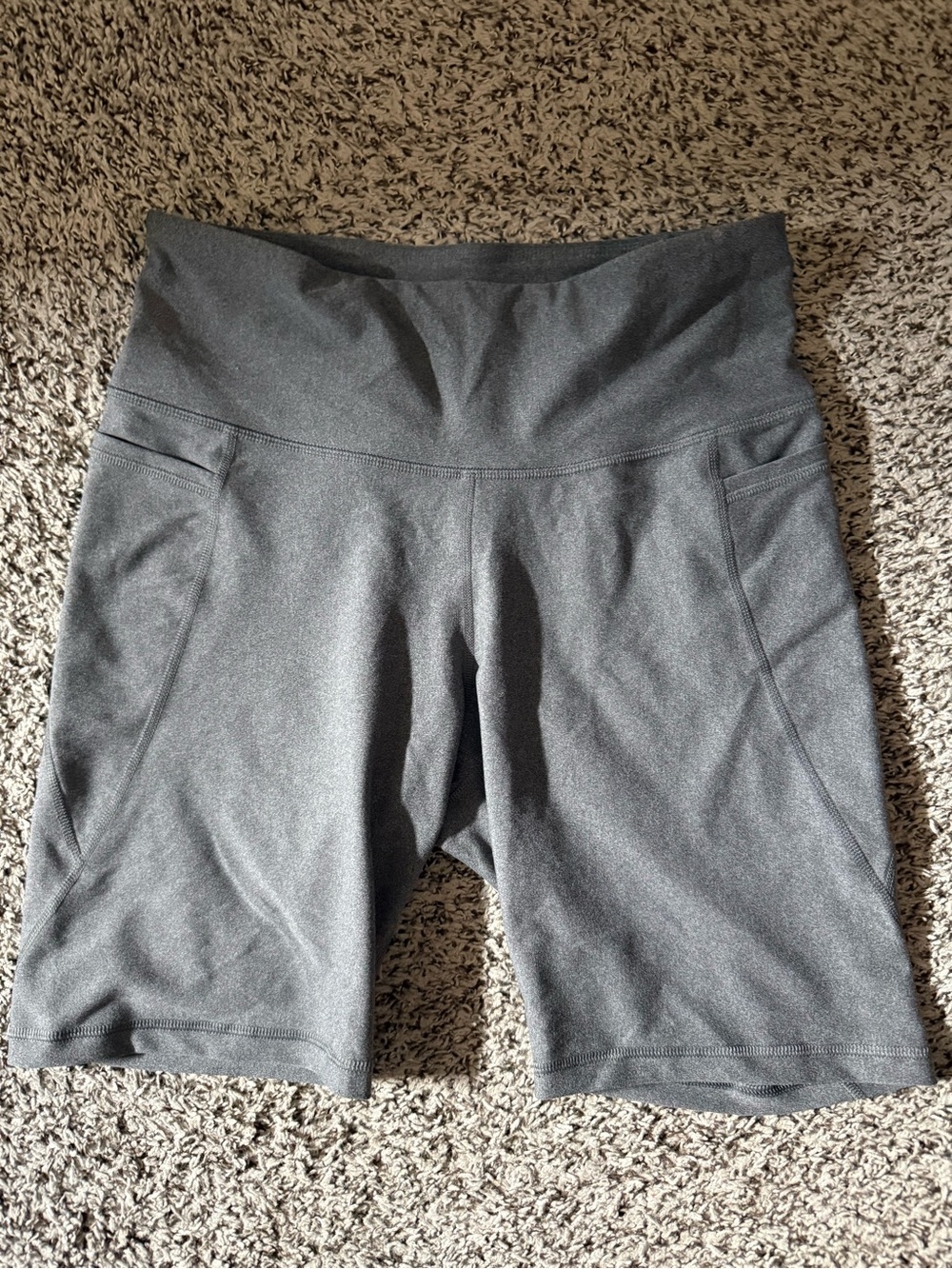 Old Navy Charcoal Performance Bike Shorts with Pockets